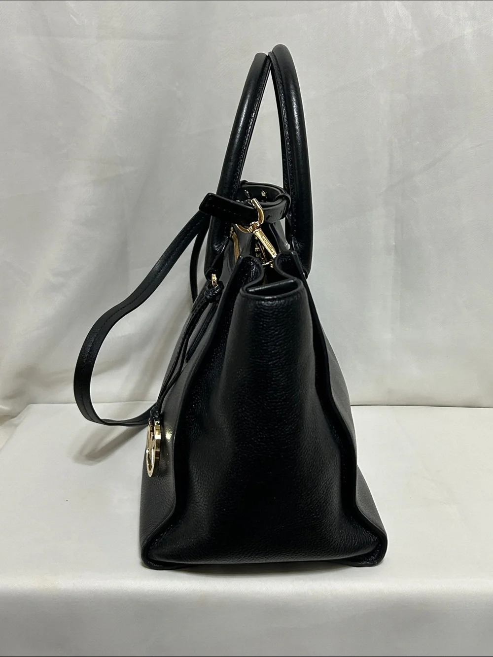 Michael Kors Large Sophie Satchel Bag In Black